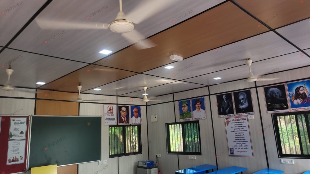 Portable School Container - Color: White
