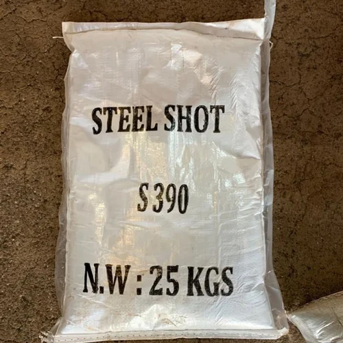 390 Steel Shot - Stainless Steel, Various Sizes, Silver Color - Polished Surface, Industrial Grade for Cleaning, Deburring, and Peening