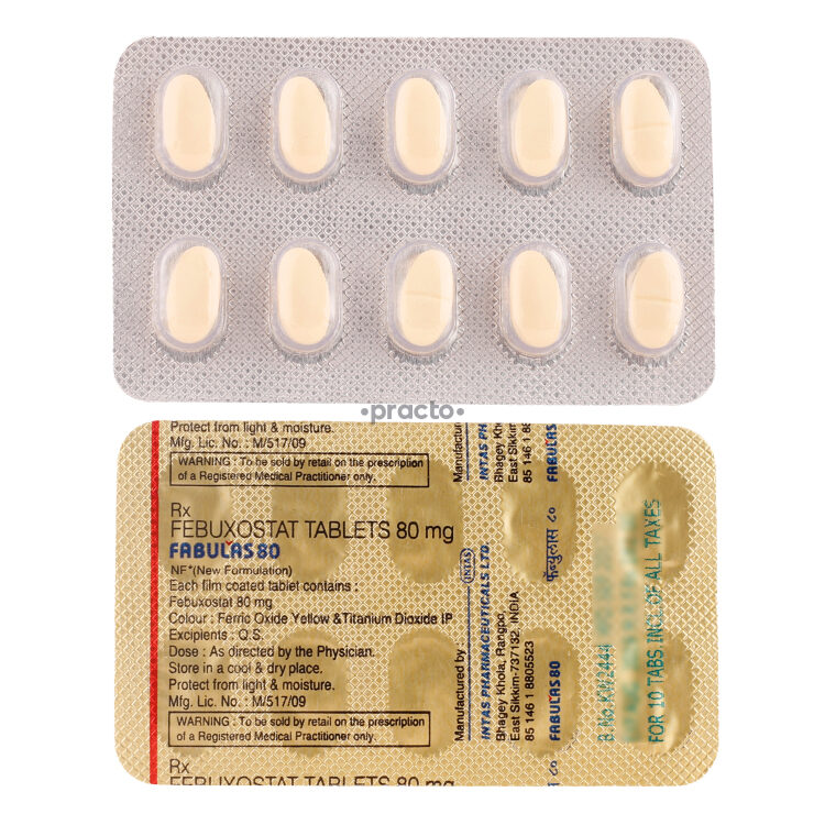 Febuxostat 80 Mg Tablet