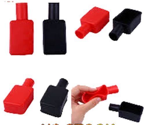 Black and Red Plastic Battery Terminal Cap