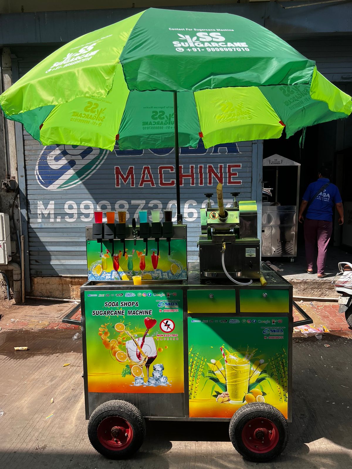 Non Electric Sugarcane + Soda Machine