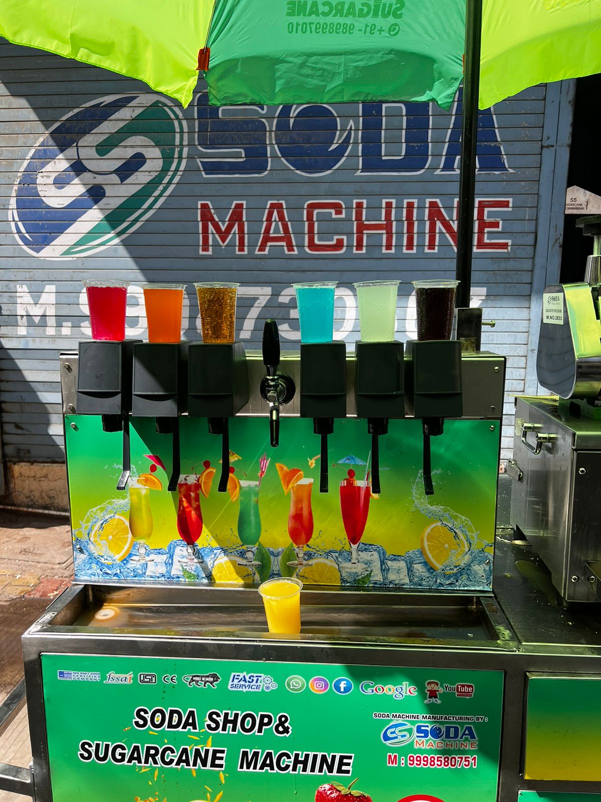 Non Electric Sugarcane + Soda Machine