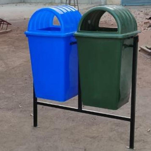 80L प्लास्टिक डस्टबिन स्टैंड के साथ