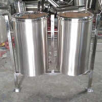 Open Top SS Swing Dustbin