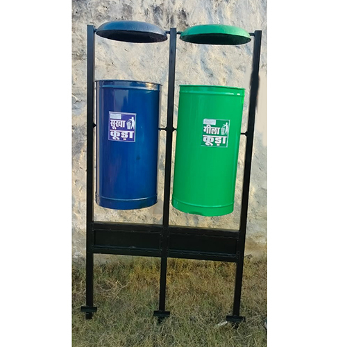 Iron Close Top Dustbin Set