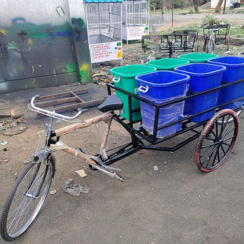 6 Bin Garbage Dustbin Tricycle - Load Capacity: 500  Kilograms (Kg)