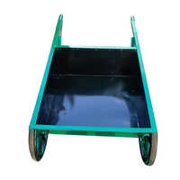 Black Hand Wheel Barrow - Mild Steel, Various Sizes Available, Coated For Durability | High-quality Industrial Tool For Heavy Load Transport