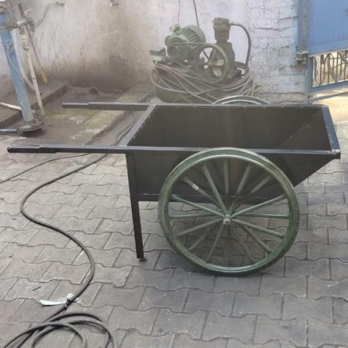Black Double Wheel Barrow