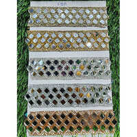 Designer Unique Mirror Lace - High-quality Glass And Acrylic, Standard Size , Embroidered Intricate Patterns In All Colors For Elegant Outfits And Interior Design