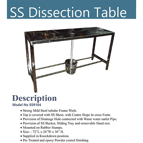 Standard Steel Dissection Table