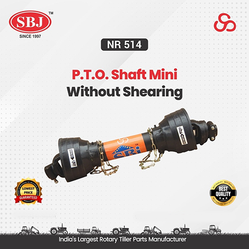 P.T.O Shaft Mini Without Shearing - Color: Black