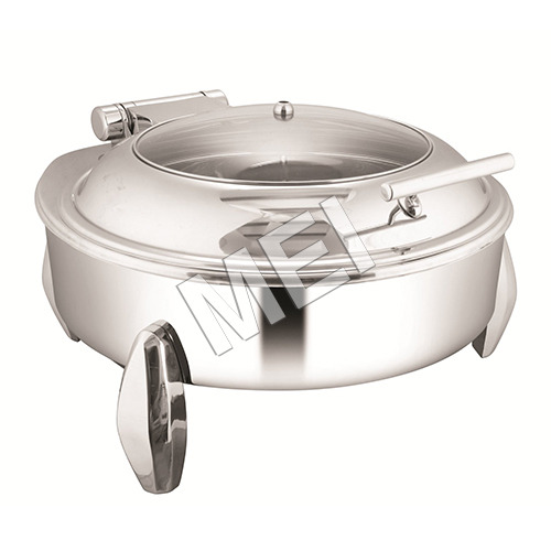 Stainless Steel Chafing Dish Electric - Rectangle/ Round/ Induction/ Fuel Base 10 Liter/ 7 Liter Capacity - Application: Kitchen