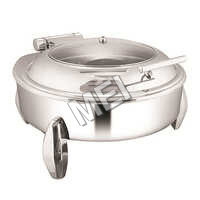 Stainless Steel Chafing Dish Electric - Rectangle/ Round/ Induction/ Fuel Base 10 Liter/ 7 Liter Capacity - Application: Kitchen