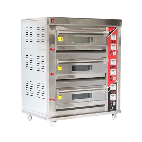 Commercial Triple Deck Electric Baking Oven 19.8 Kilo Watt, SS Body RCG-1000-306 Made in india