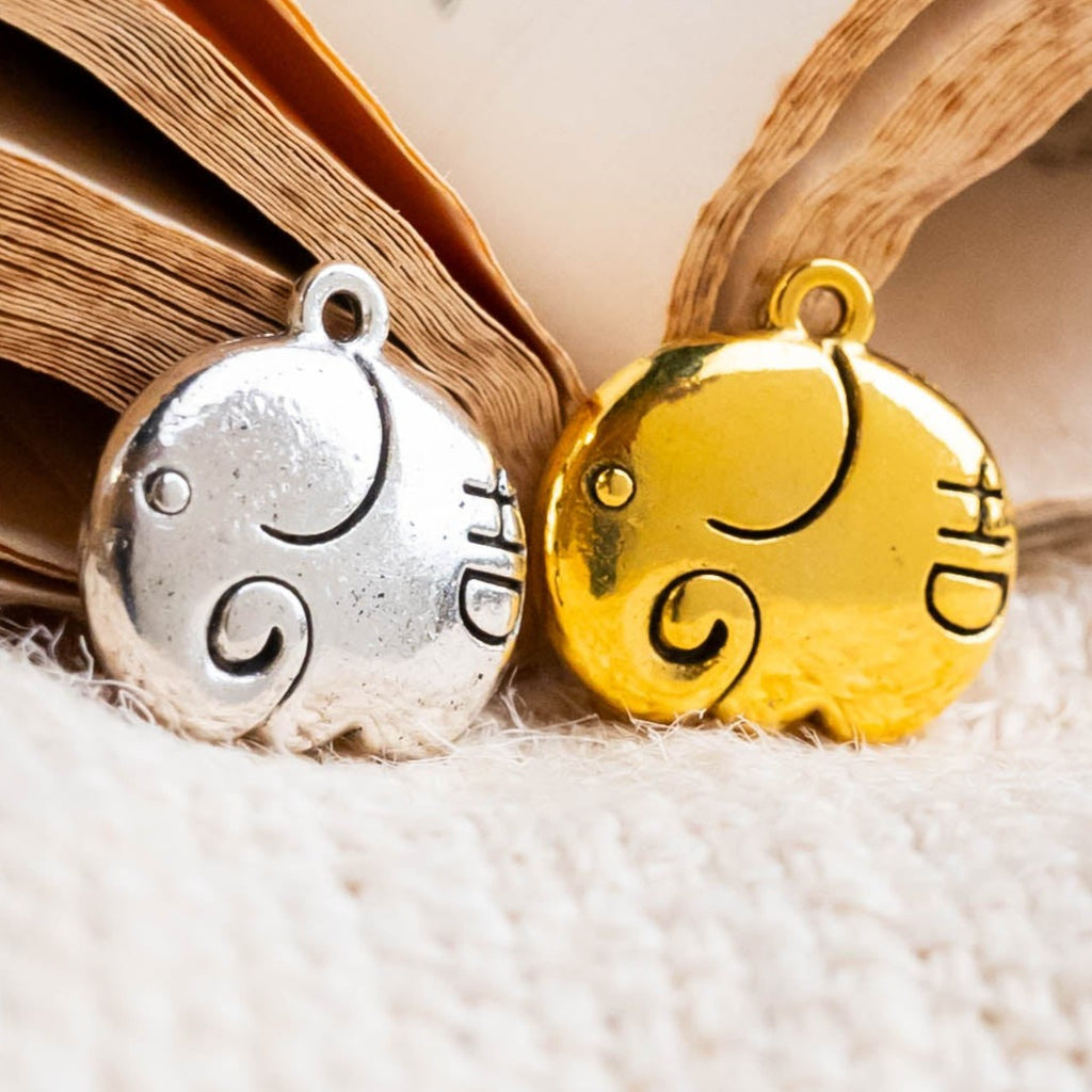 Big Elephant Alloy Charms | Size : 16mm | 10pcs