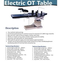 C Arm Hydraulic OT Table