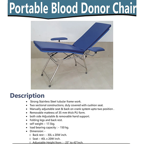 Portable Blood Donor Chair