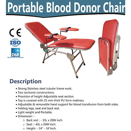 Portable Blood Donor Chair