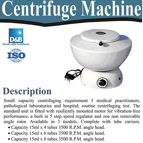Medico Centrifuge Machine - Color Code: White