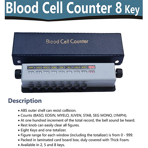 Blood Cell Counter 5 Keys - Material: Abs