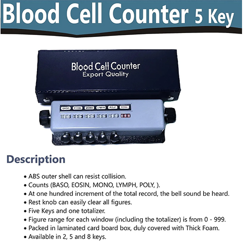 Blood Cell Counter 5 Keys - Material: Abs