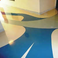 Terrazzo Epoxy Flooring Services - Color: Customized Multicolor Patterns Including Blue Beige And Off-white