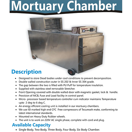 Mortuary Chamber Dead Body Storage Freezer