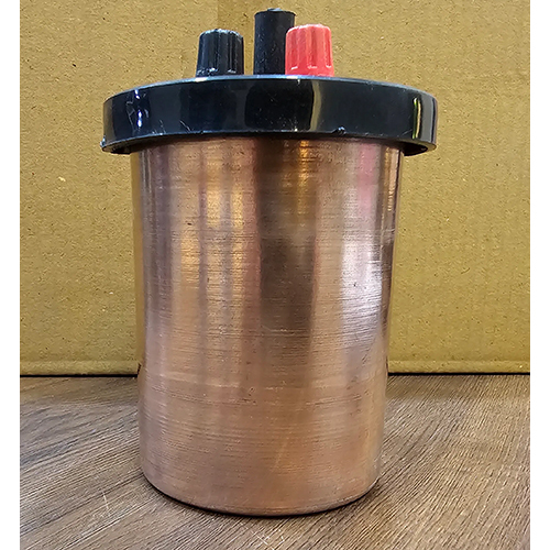 Copper Calorimeter - Copper Material, Dimensions: 75x50, 220v, 1amp | Insulated Felt Jacket, Laboratory Application, 1-year Warranty
