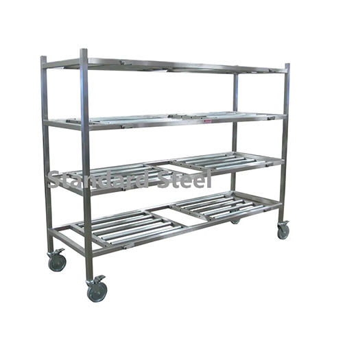 Mortuary Rack - Feature: Casters With Brake