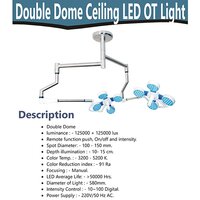 Hospital Double dome Ceiling LED OT Table