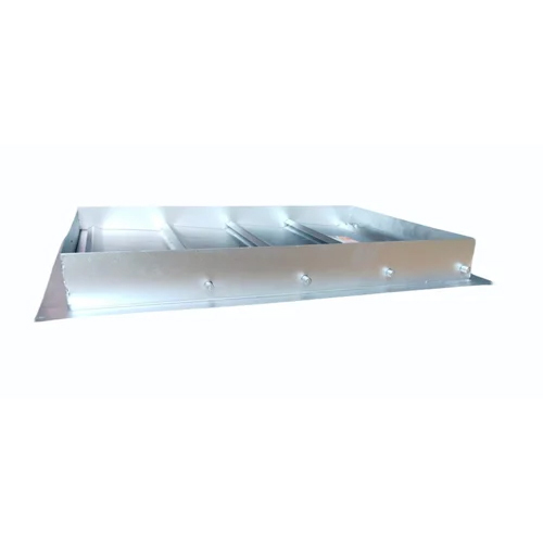 Rectangular Gravity Air Louver - Color: Silver