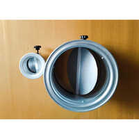 Gi Round Duct Damper - Color: Silver