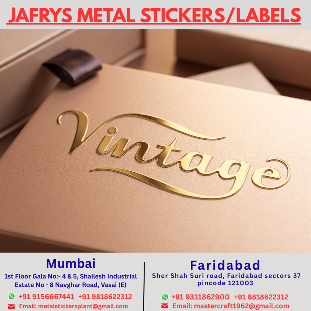 Metal Cartoon Stickers - Metal Material, Upto 1.5mm Thickness | Multicolor, Single-Sided Adhesive, Customizable Shapes for Branding & Decoration
