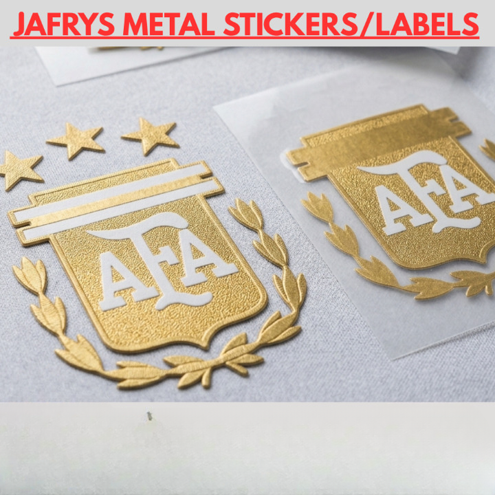 EP Metal Gold Sticker - High-Quality Metal Up to 1.5mm Thickness Multicolor Single-Side Adhesive Customizable Shape for Branding and Decoration