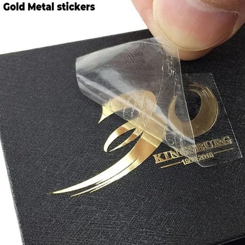 Gold Metal Sticker - Color: Multicolor Available