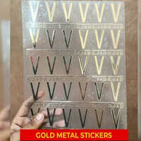 V Letter Sticker Logo - Color: Multicolor Available