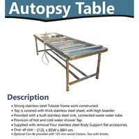 Postmortem Table Autopsy Table