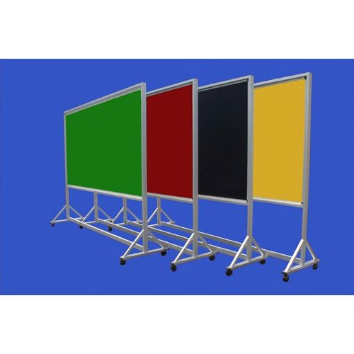 Notice board with movable stand