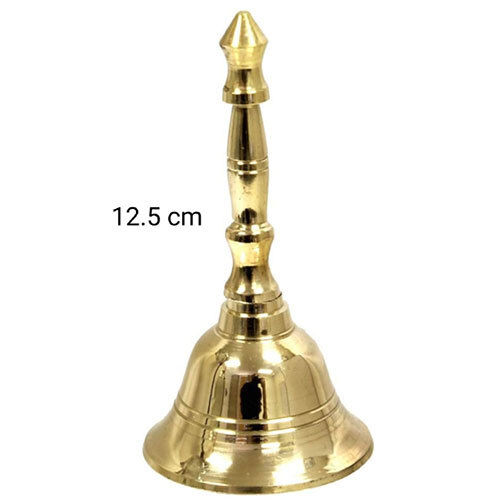 Brass Pooja Bell - Color: Golden