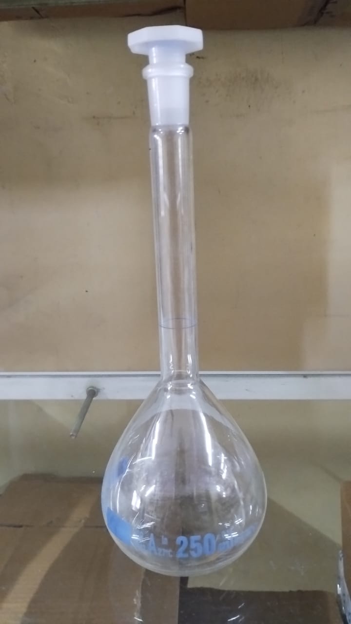250ml Volumetric Flask Class A - Application: Lab