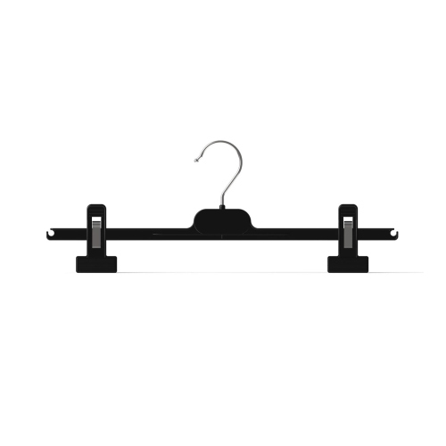 Ac Clip Bottom Plastic Hangers - Color: Black