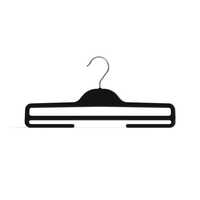 Pant Bottom Plastic Hangers - High-quality Plastic, 30cm / 36cm Sizes, Sleek Black Color - Durable Design, Crease-free Pant Storage, Ideal For Wardrobe Organization