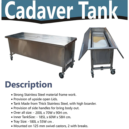 Anatomy Cadaver Storage Tank