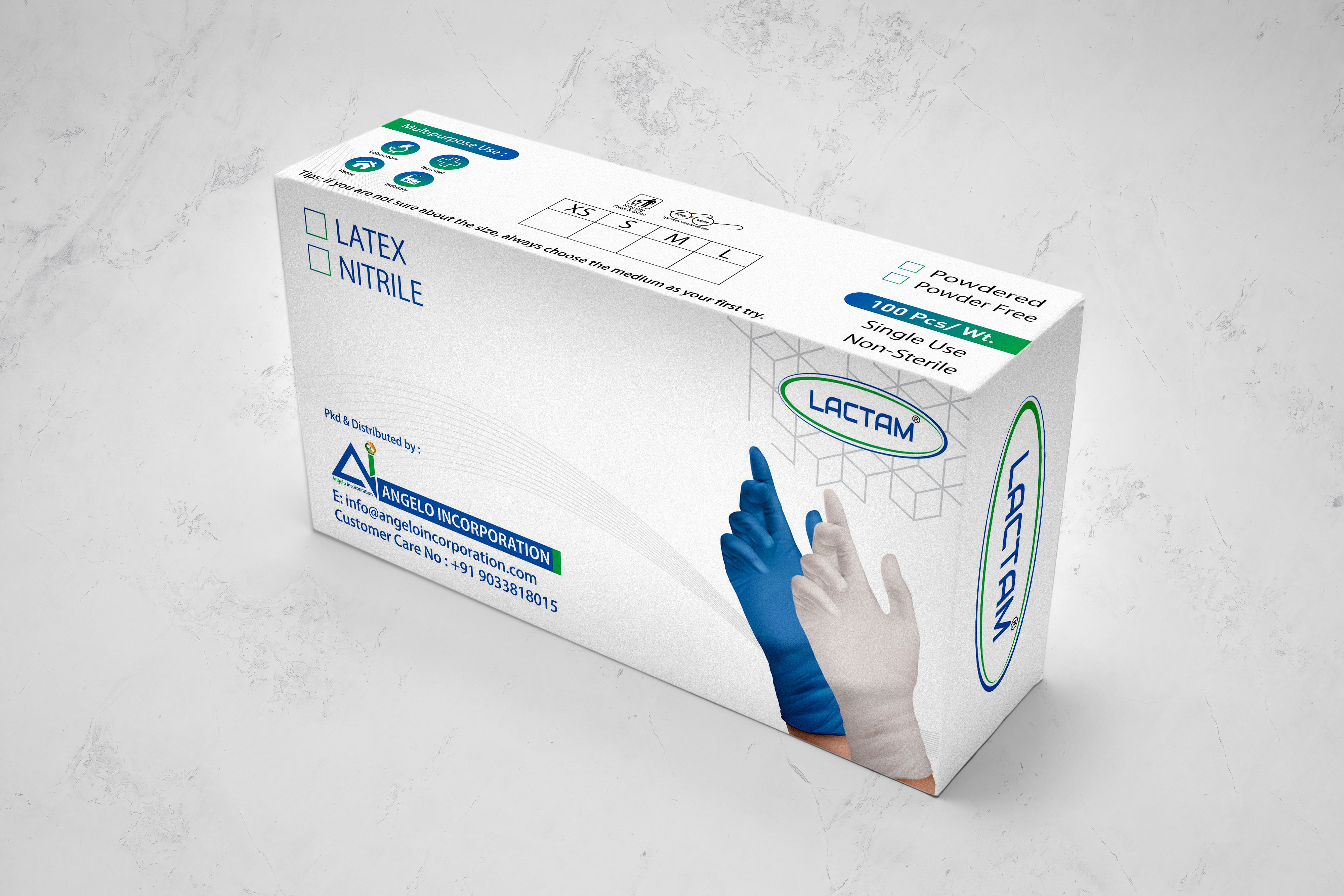 Medical Examination Gloves - Latex Rubber, Available Sizes: Xtra Small, Small, Medium, Large, Color: Pale Yellow White | Disposable, Single Use, Waterproof, Plain Pattern, Full Finger