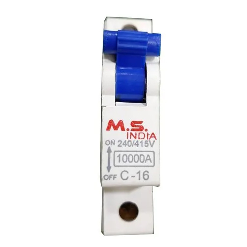 10Ka Mcb Switch - Color: White & Blue