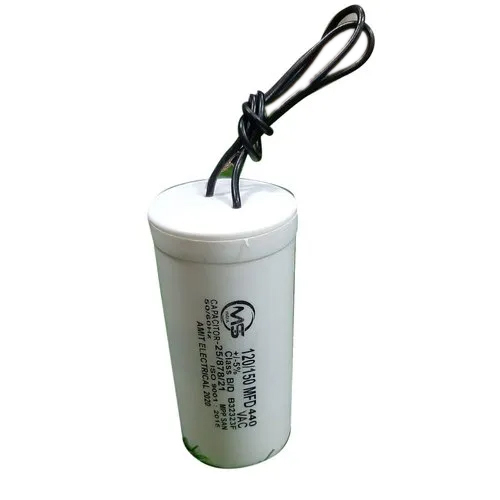 120 150 Mfd मोटर स्टार्ट कैपेसिटर