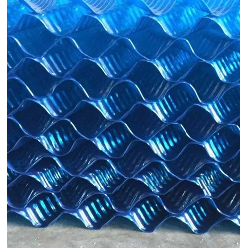 PVC Cooling Tower Fills - High-Quality PVC, 600x300x150 mm Size, Blue Color, 3 mm Thickness | Durable, Corrosion-Resistant, Easy to Install and Maintain