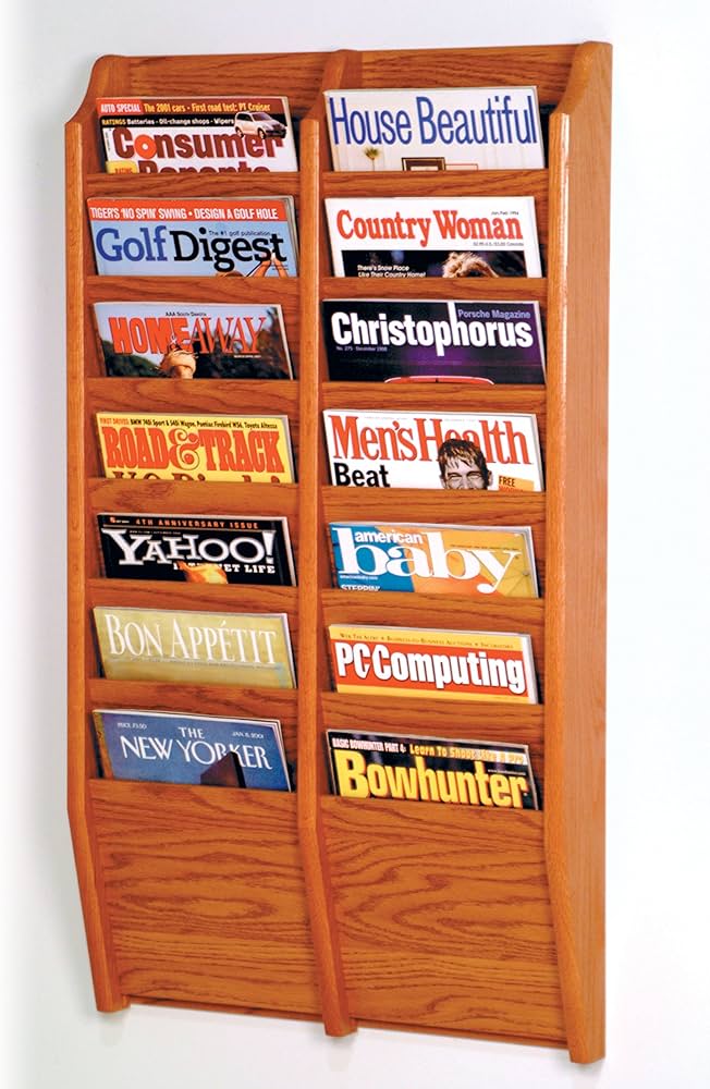 Wooden Magazine Stand