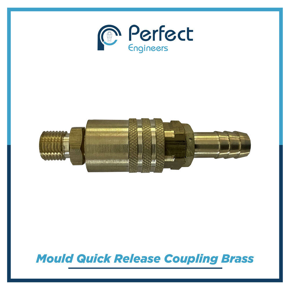 Mould quick release coupling brass