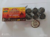 Amokam Cup Sambrani Black (Perfect) 12 Pcs